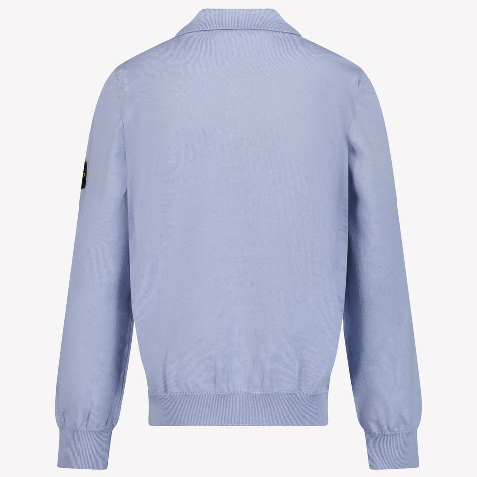 Stone Island Kids Boys Sweater in Light Blue