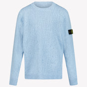 Stone Island Kinder Jongens Trui In Licht Blauw