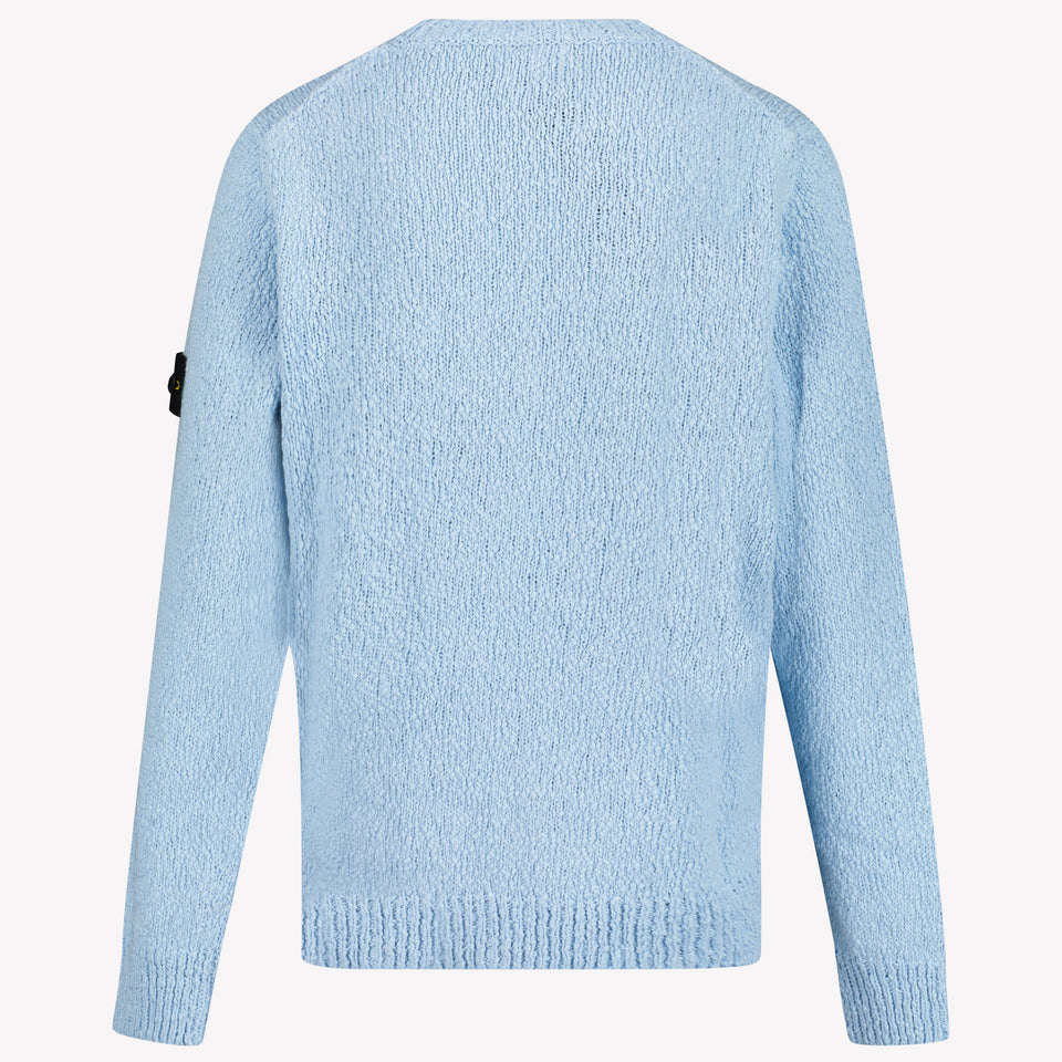 Stone Island Kids Boys Sweater in Light Blue