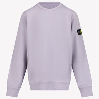 Stone Island Kids Boys Sweater in Lilac