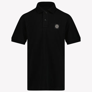 Stone Island Kids Boys Polo  Black