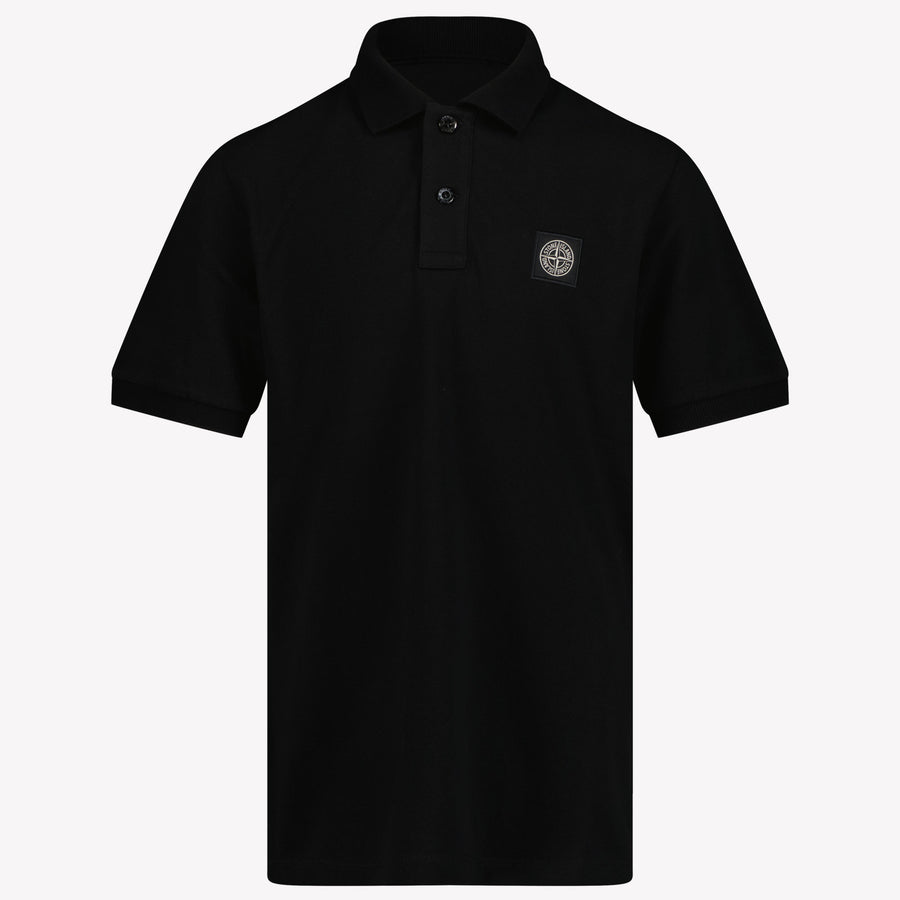 Stone Island Kids Boys Polo  Black