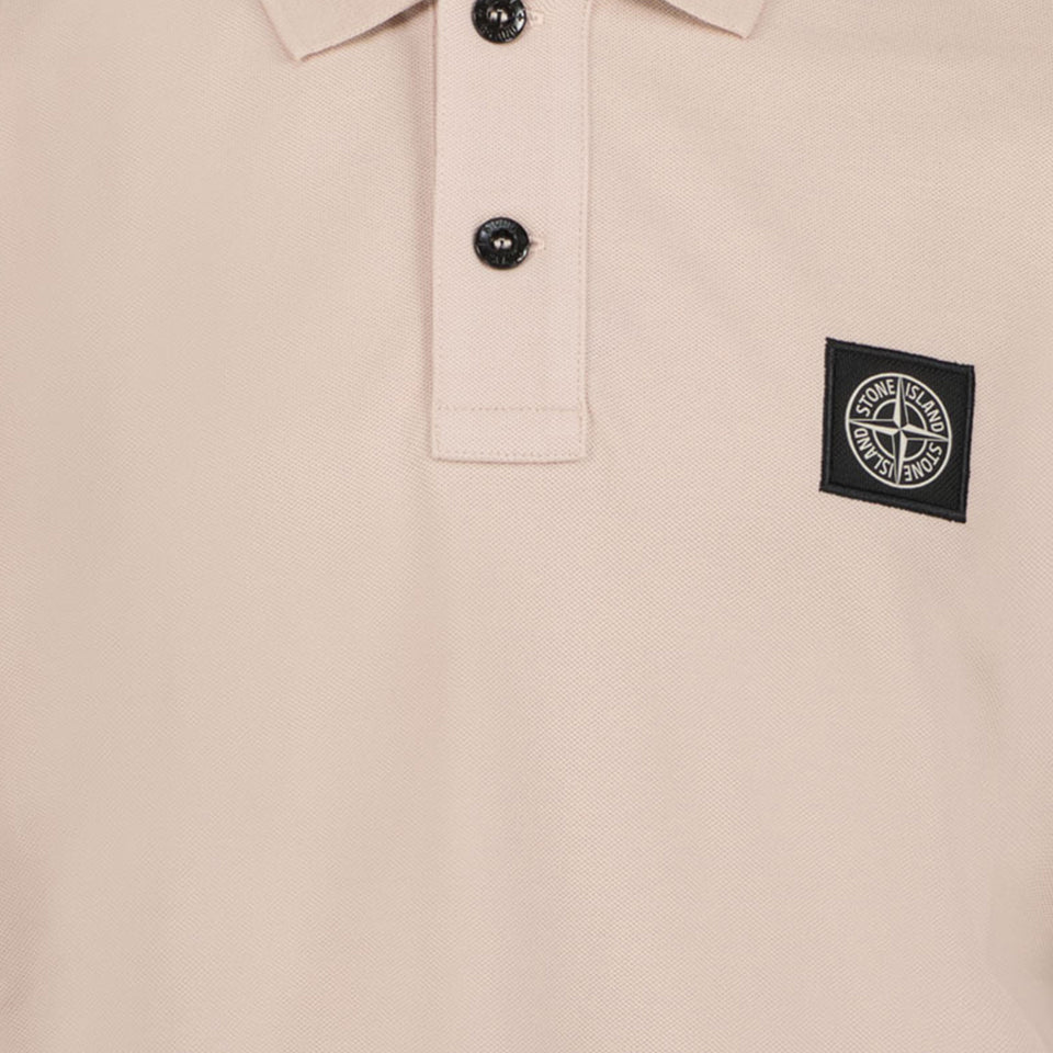 Stone Island Kinder Meisjes Polo In Licht Roze