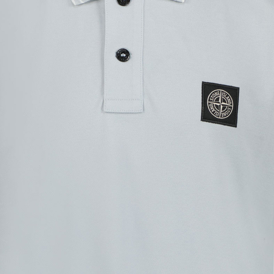 Stone Island Kinder Jongens Polo In Licht Blauw