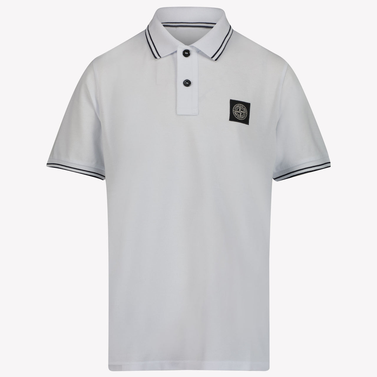 Stone Island Kids Boys Polo  White