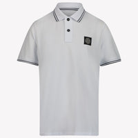 Stone Island Kids Boys Polo  White