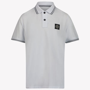 Stone Island Kids Boys Polo  White