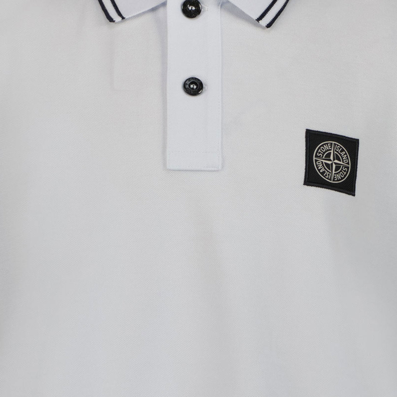 Stone Island Kids Boys Polo  White