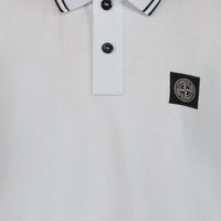 Stone Island Kids Boys Polo  White
