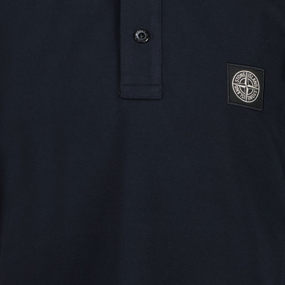 Stone Island Kids Boys Polo in Navy