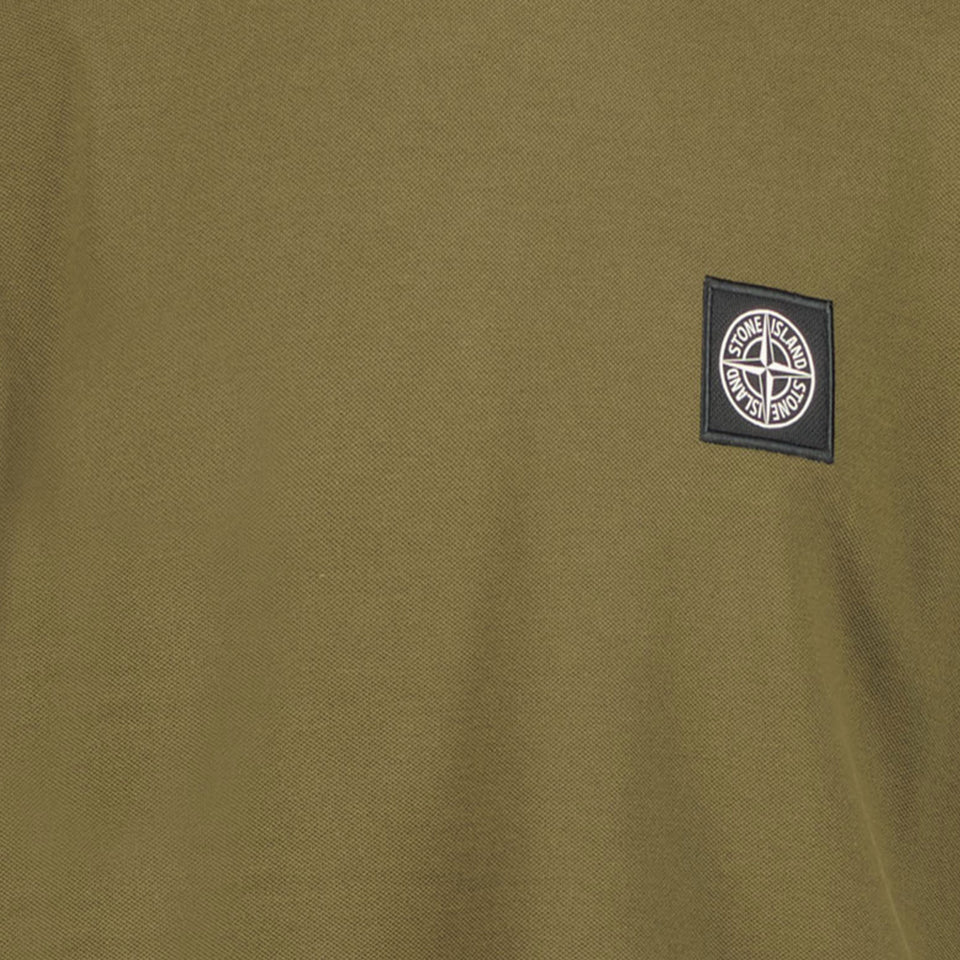 Stone Island Kids Boys in T-Shirt Army