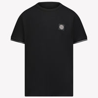 Stone Island Kids Boys  T-Shirt Black