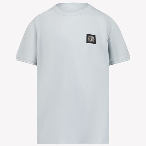 Stone Island Kids Boys in T-Shirt Light Blue