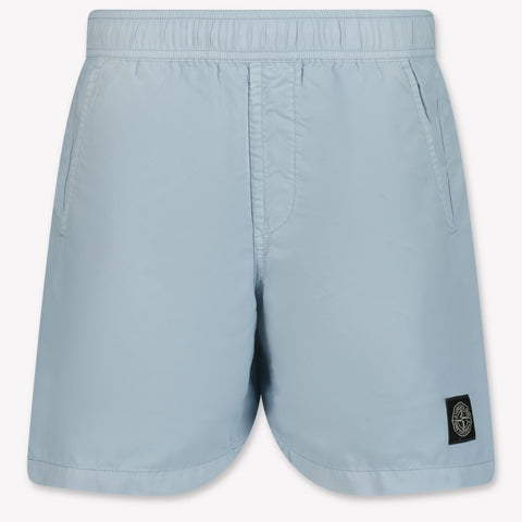 Stone Island Kids Boys Swimwear In Light Blue