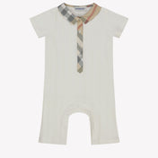 Burberry Jaxon Baby Unisex Playsuit in White