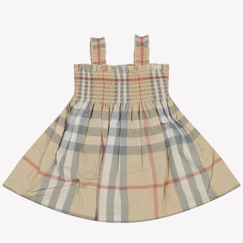 Burberry Tegan Baby Girls Dress in Beige