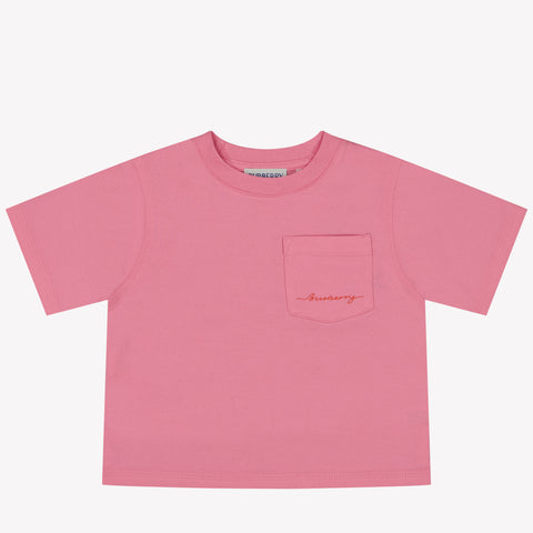 Burberry Cedar Baby Girls T-Shirt in Pink