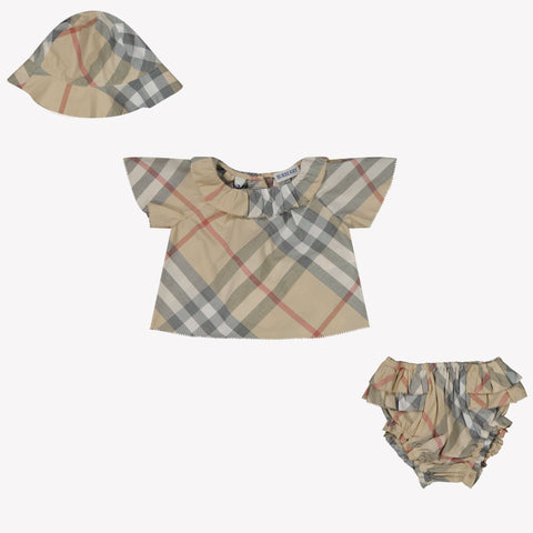 Burberry Emmie Baby Girls Set in Beige