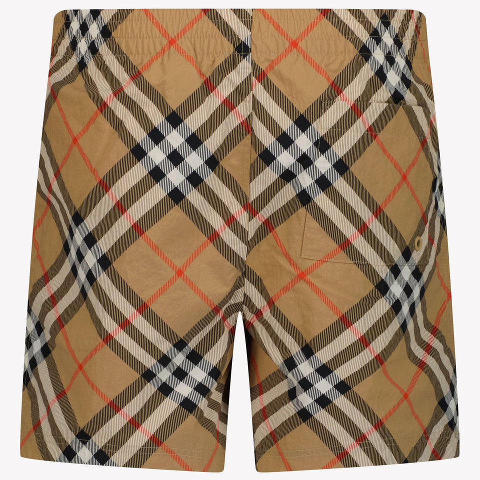 Burberry Atticus Kids Boys Swimwear In Beige