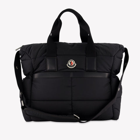 Moncler Baby Unisex Diaper Bag In Black