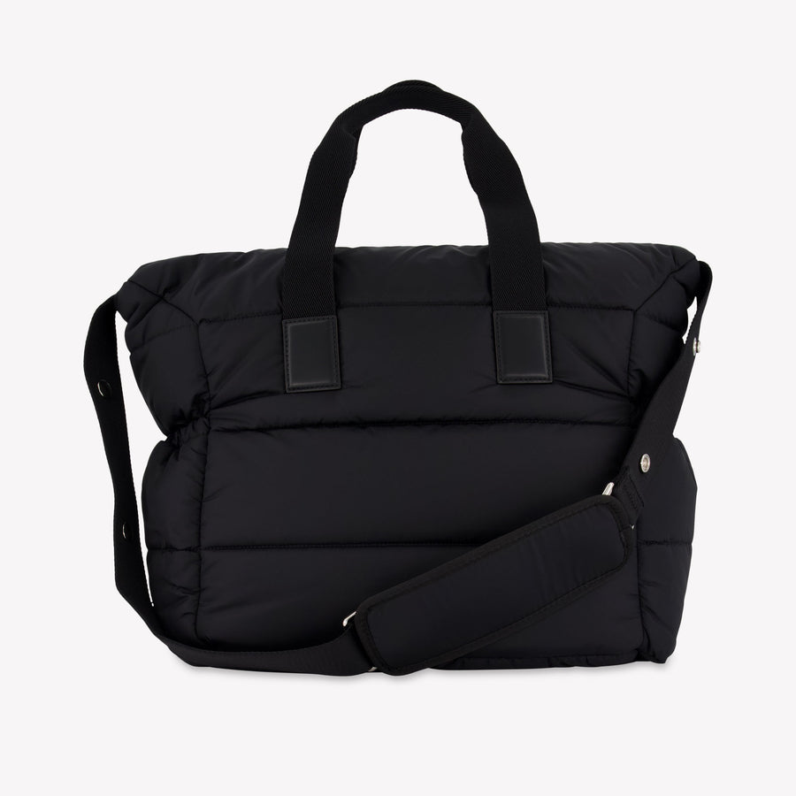 Moncler Baby Unisex Diaper Bag In Black