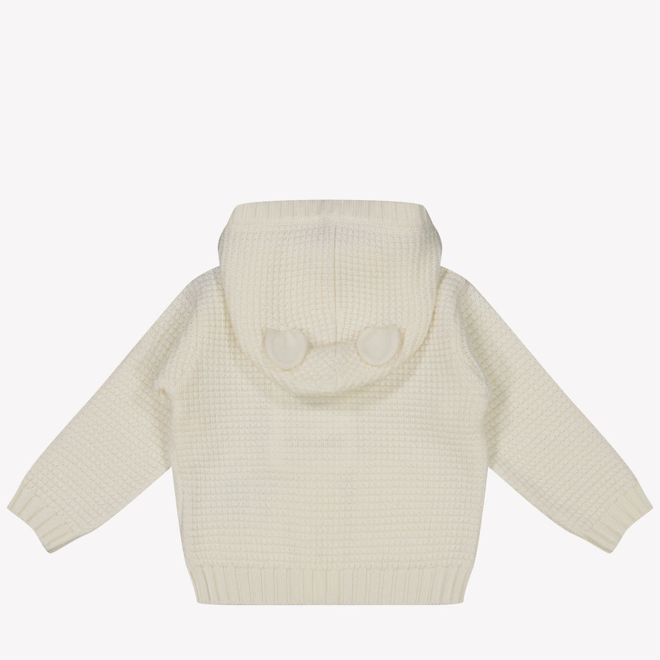 Moncler Baby Unisex Cardigan in OffWhite