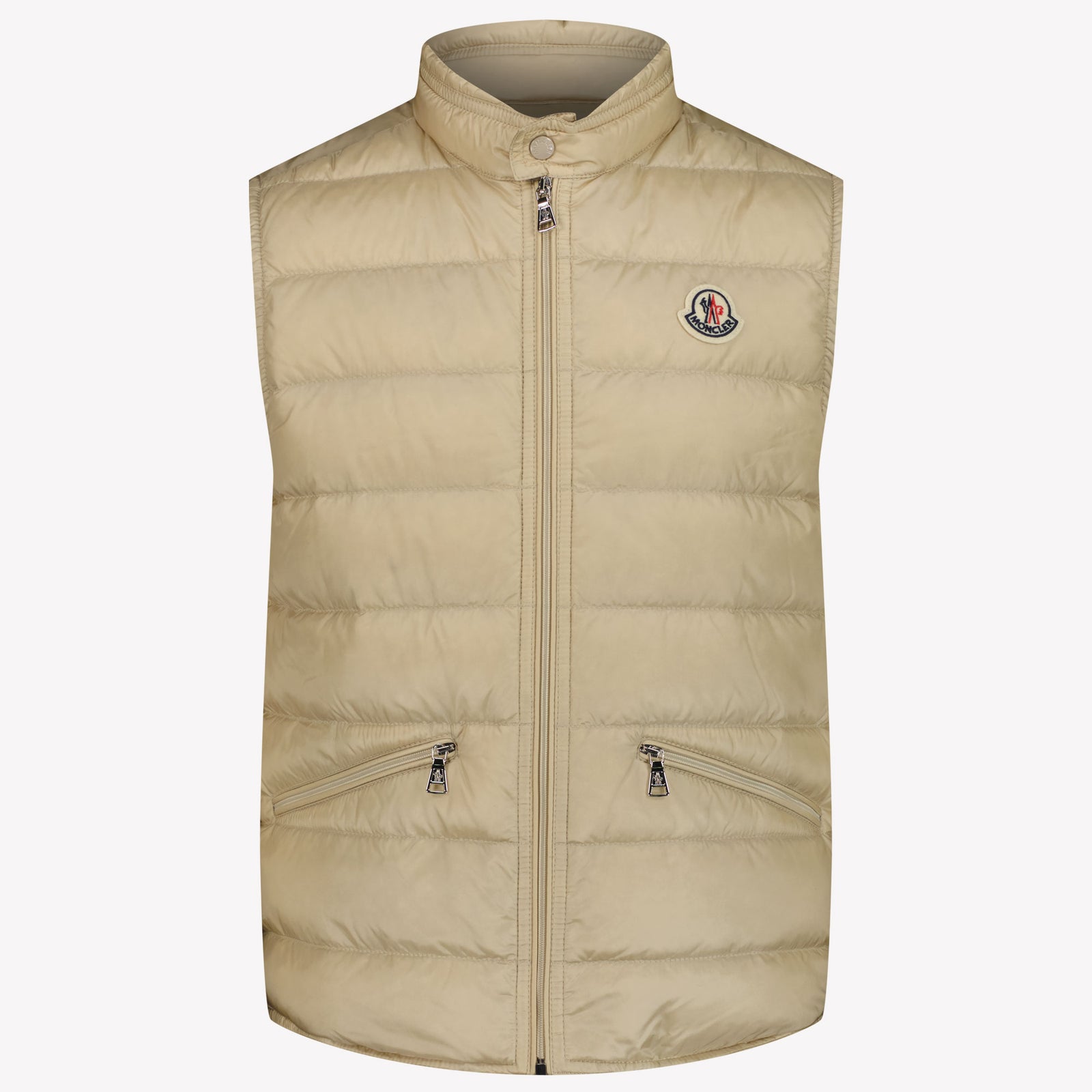 Moncler Gui Kids Boys Bodywarmer in Beige