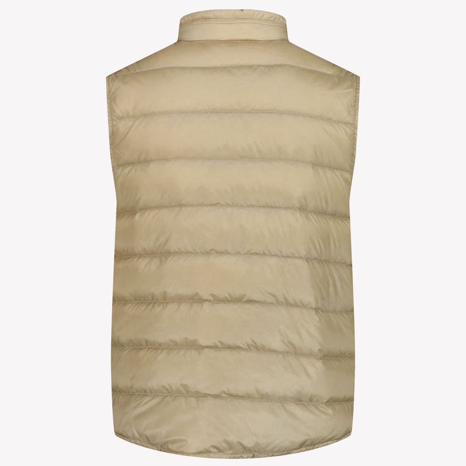 Moncler Gui Kinder Jongens Bodywarmer In Beige