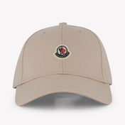 Moncler Kids Unisex Cap in Beige