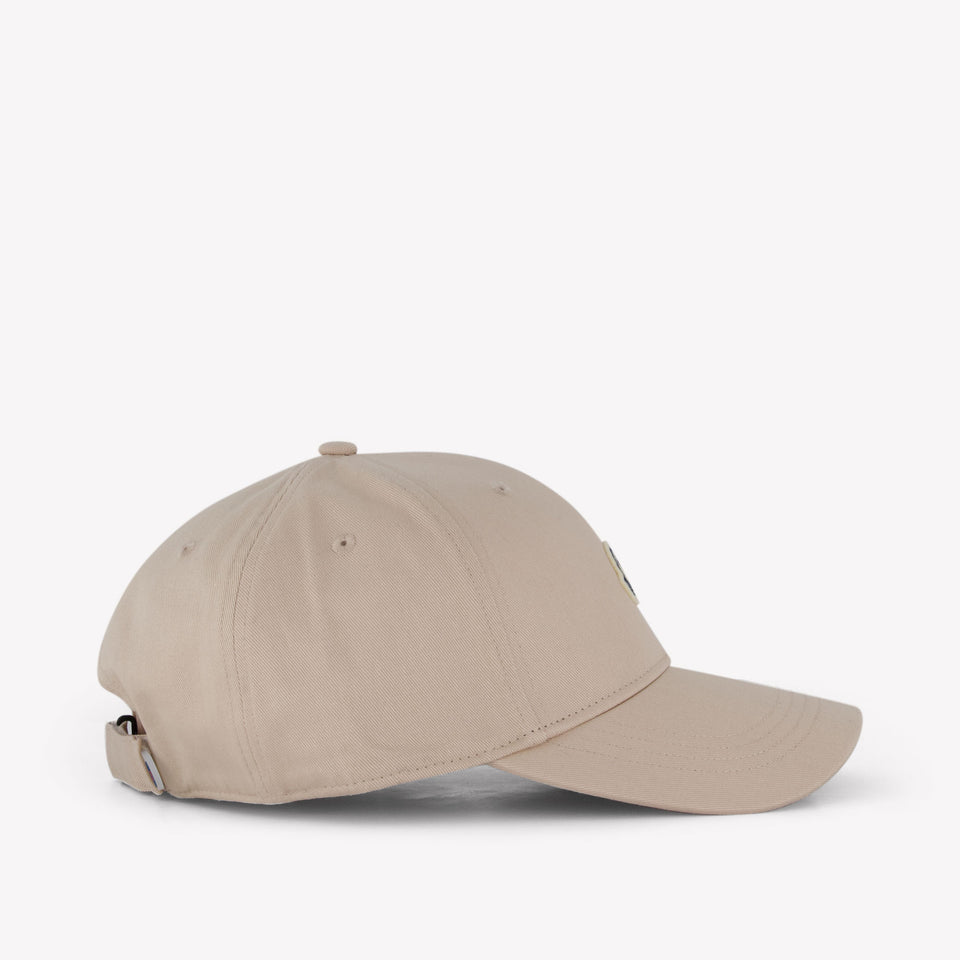 Moncler Kids Unisex Cap in Beige