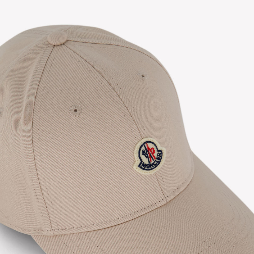 Moncler Kids Unisex Cap in Beige