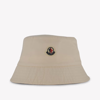 Moncler Kids Unisex Hat in Beige