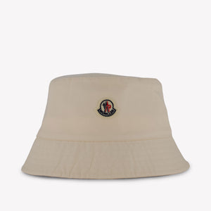 Moncler Kids Unisex Hat  Beige