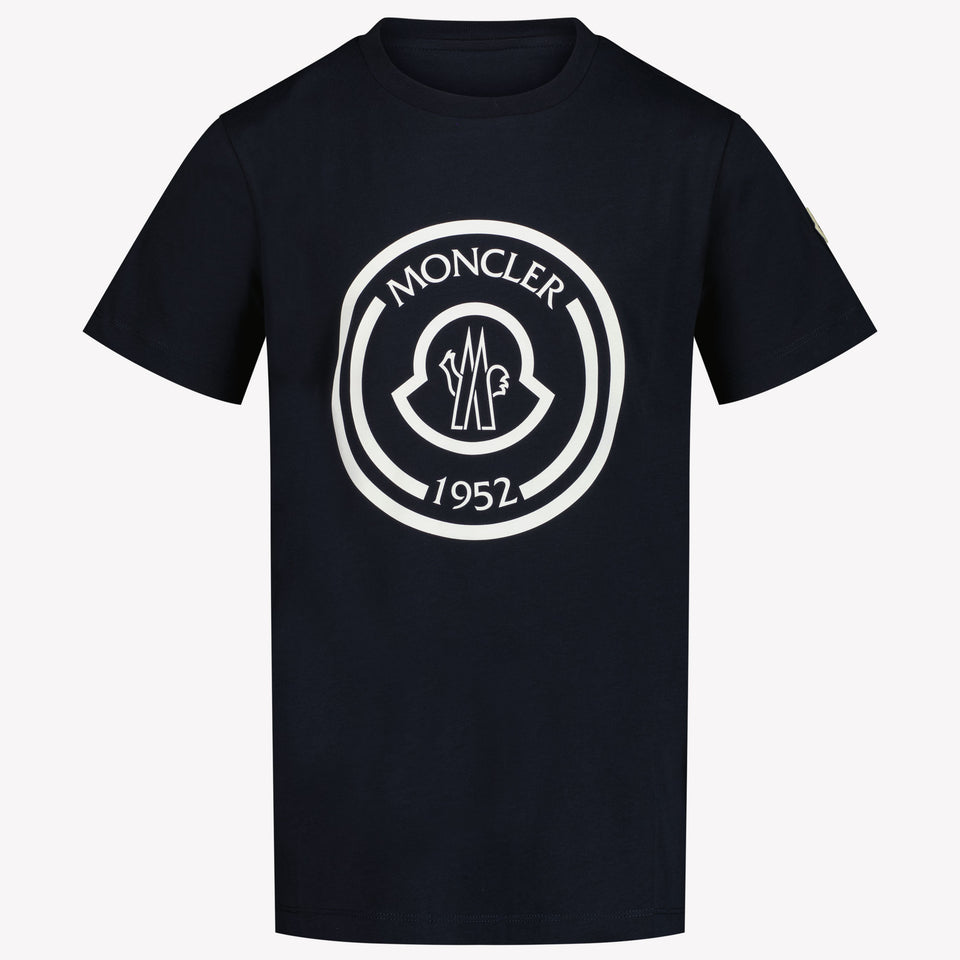 Moncler Kids Boys in T-Shirt Navy