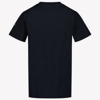 Moncler Kids Boys  T-Shirt Navy