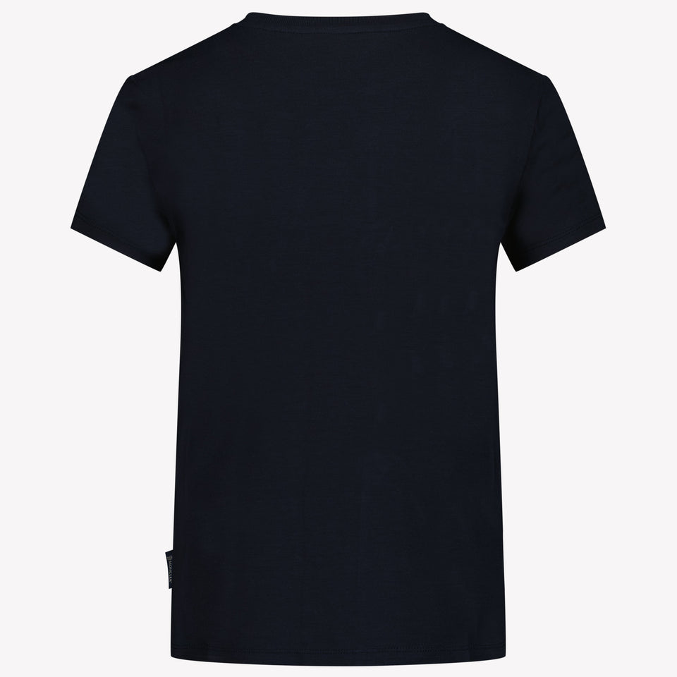 Moncler Kinder Meisjes T-Shirt In Navy