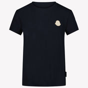 Moncler Kinder Meisjes T-Shirt In Navy