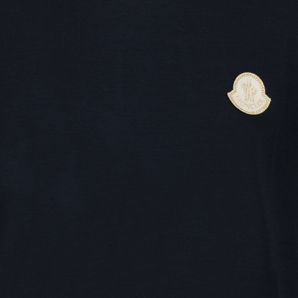 Moncler Kinder Meisjes T-Shirt In Navy