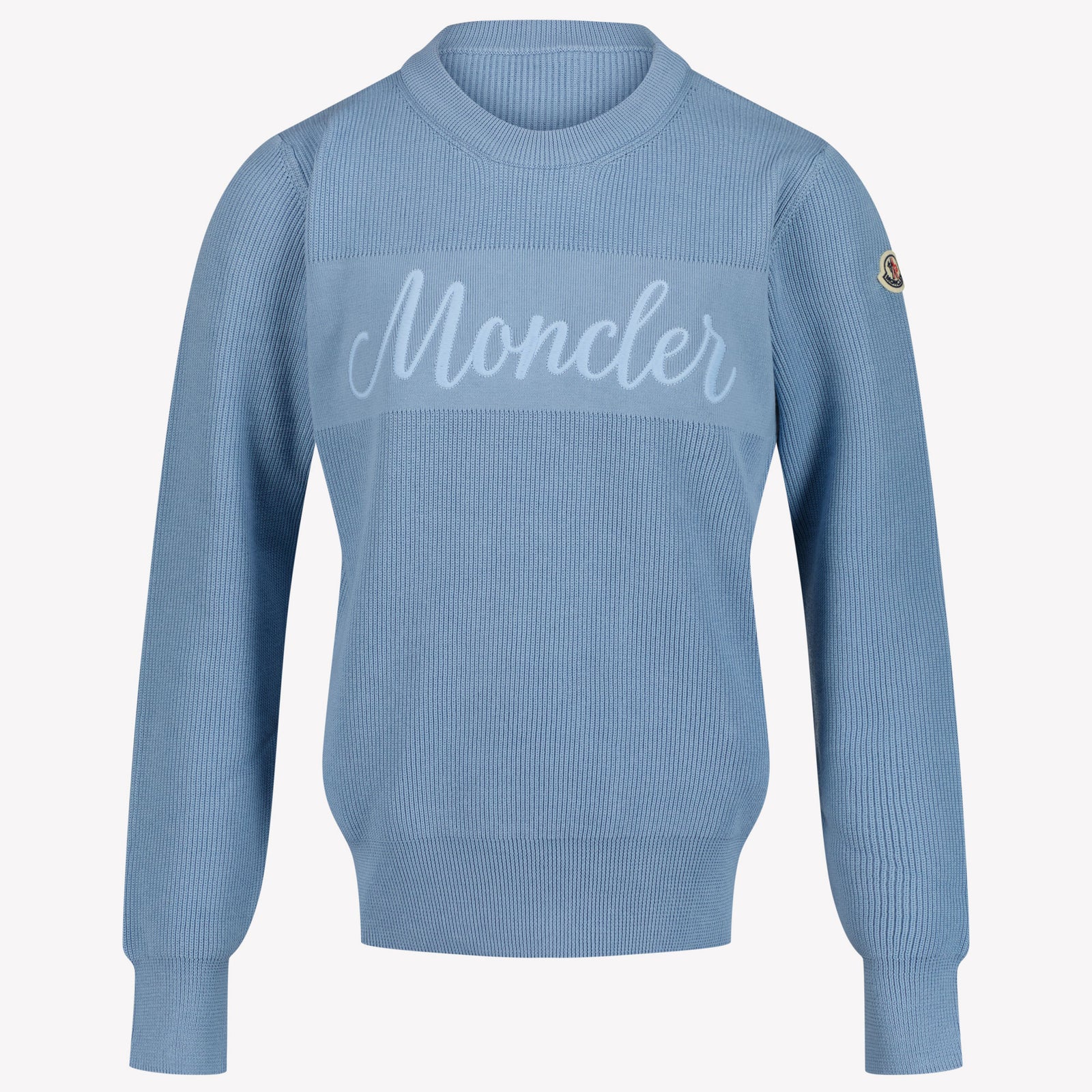 Moncler Kids Boys Sweater in Light Blue