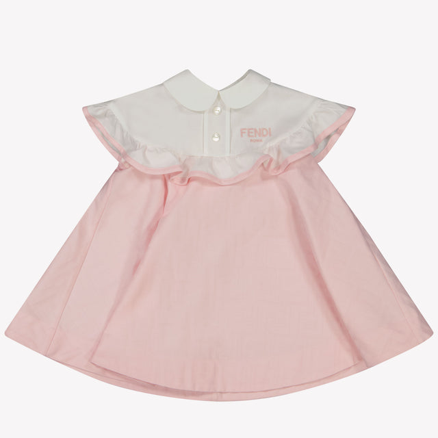 Fendi Baby Meisjes Jurk In Licht Roze