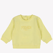 Fendi Baby Unisex Sweater in Yellow