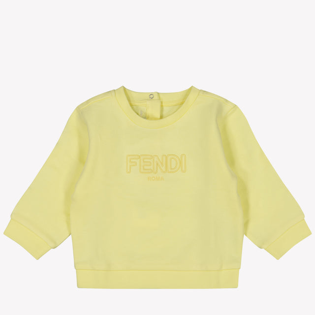 Fendi Baby Unisex Sweater in Yellow