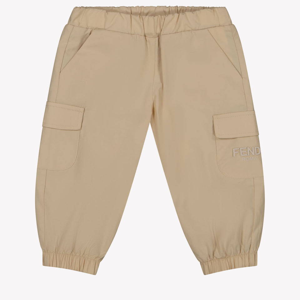 Fendi Baby Boys Trousers in Light Beige