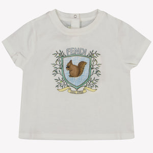 Fendi Baby Unisex T-Shirt  White