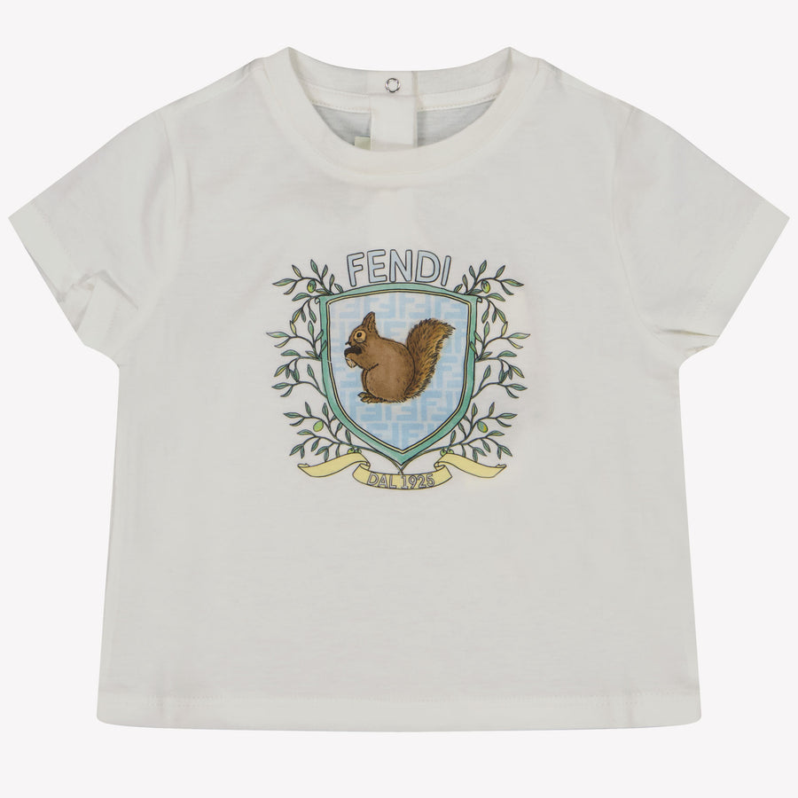 Fendi Baby Unisex T-Shirt  White
