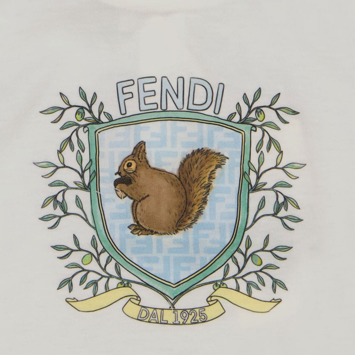 Fendi Baby Unisex T-Shirt in White