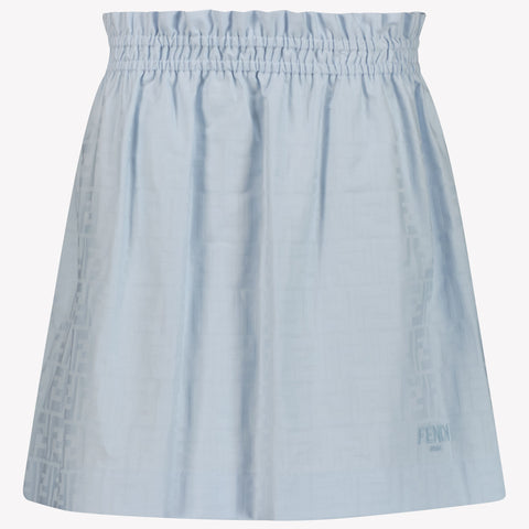 Fendi Kids Girls Skirt Light Blue