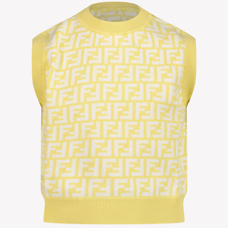 Fendi Kids Girls in T-Shirt Yellow