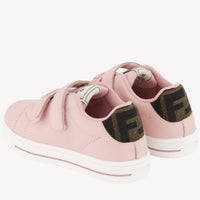 Fendi Girls Sneakers  Light Pink