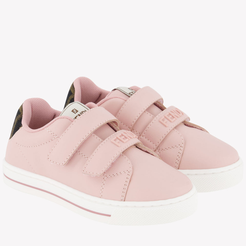 Fendi Meisjes Sneakers In Licht Roze